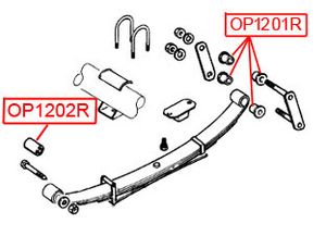 Сайлентблок задней рессоры для Isuzu Trooper 1999-2002