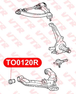 Сайлентблок переднего рычага передний TO0120R Vtr