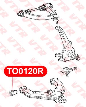 Сайлентблок переднего рычага передний TO0120R Vtr