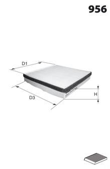 Фильтр, воздух во внутренном пространстве ELR7007 Mecafilter