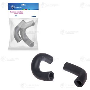 Патрубки отоп. для а/м Лада 21214 Нива (EPDM, кмпл., 2шт.) (LPKh 01214) lpkh01214 Luzar