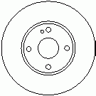 Тормозной диск 6834 10 Kawe