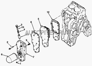 Плунжер маслоохладителя Cummins 4BT, 6BT, шт 3918428 Cummins