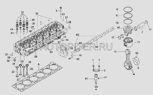 Сальник клапанов КАММИНЗ 6CT 6L ISLE, [3943888] 3943888 Cummins