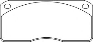 Комплект тормозных колодок, дисковый тормоз