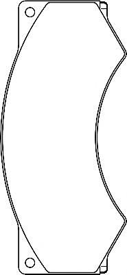 Комплект тормозных колодок, дисковый тормоз