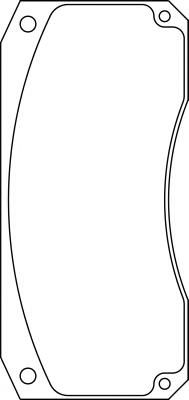 Комплект тормозных колодок, дисковый тормоз