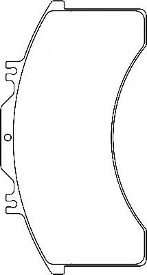 Комплект тормозных колодок, дисковый тормоз