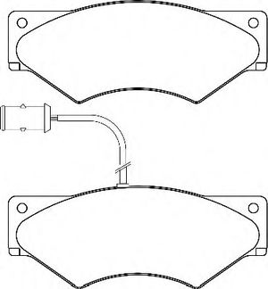 Комплект тормозных колодок, дисковый тормоз