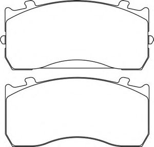 Комплект тормозных колодок, дисковый тормоз