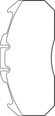 Комплект тормозных колодок, дисковый тормоз