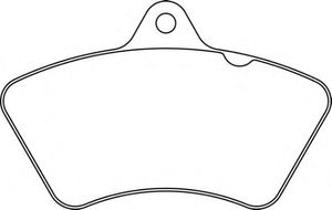 Комплект тормозных колодок, дисковый тормоз