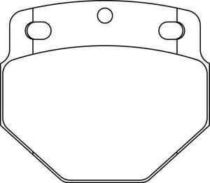 Комплект тормозных колодок, дисковый тормоз