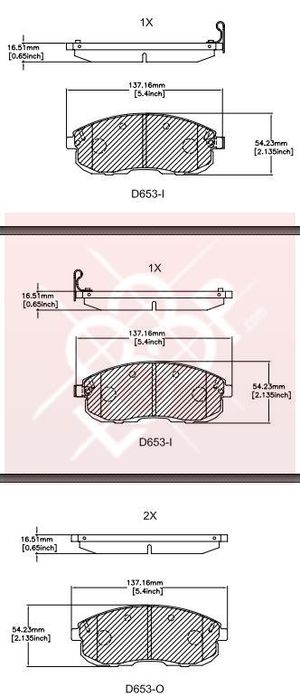 Колодки тормозные дисковые передние Nissan Maxima II200 SX III Suzuki SX4 elt653 Friction Master