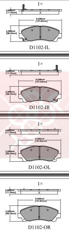 Колодки тормозные"" mx1102 Friction Master