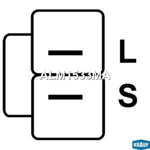 "Генератор cо шкивом 2 ручья""""" ALM1533MA Krauf