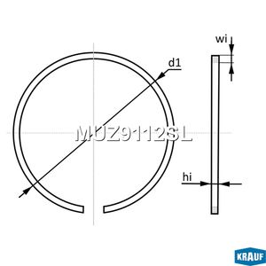 Поршневое_кольцо MUZ9112SL Krauf