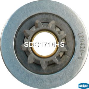 Привод с механизмом свободного хода, стартер SDB1716HS Krauf