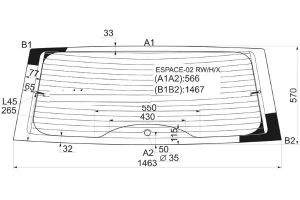 Заднее ветровое стекло 7251bgsv Benson