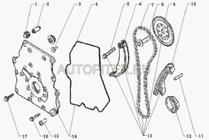 Колпачек натяжителя ГРМ 4693110ab Lifan