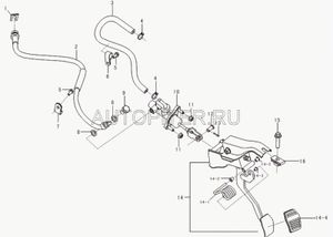 Цилиндр сцепления главный SOLANO B1608100