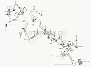 Цилиндр сцепления главный SOLANO B1608100