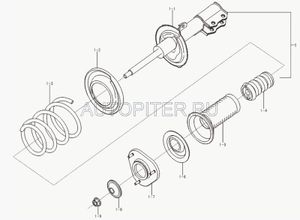 Амортизатор передний левый Solano