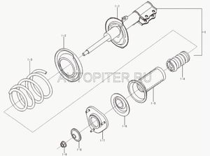 Амортизатор передний правый Lifan Solano B2905220