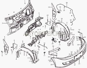 Накладка переднего бампера