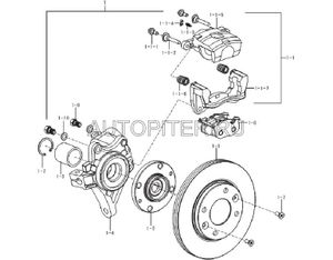 Подшипник ступицы передний