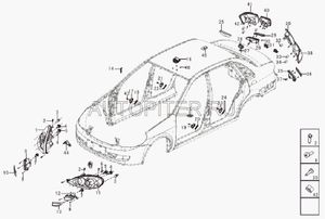 Фара противотуманная передняя левая LF BREEZ