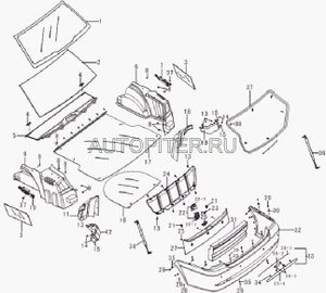 Замок крышки багажника BREEZ (СЕДАН) l5606120 Lifan