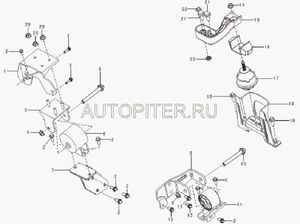 Кронштейн соединительный задний BREEZ LAL1001230 lal1001230 Lifan
