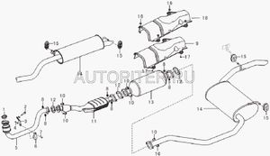 Катализатор 1.6 ЕВРО3 lal1203300b1 Lifan