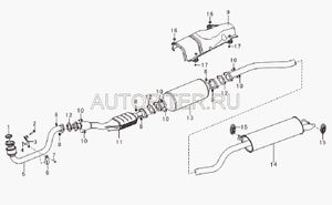 Катализатор 1.6 ЕВРО3 lal1203300b1 Lifan