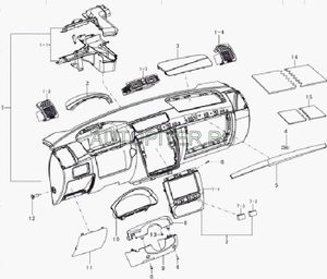 Накладка (кузов внутри) lax5306104c02 Lifan