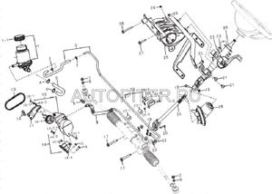 Шланг ГУР lba3406100b1 Lifan