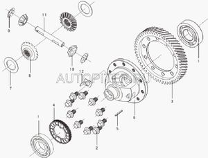 Шестерня паразитная саттелитов 1.6 LF481Q1-2303303 lf481q12303303a Lifan