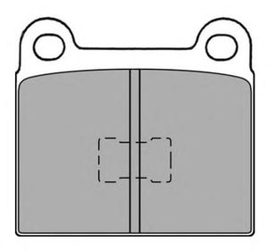 Комплект тормозных колодок, дисковый тормоз