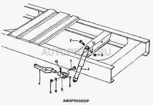 Кронштейн перед. амортизатора нижний в сборе Howo 199100680065+199012680025 199012680025 Howo