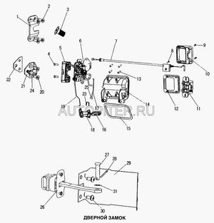 Ограничитель двери в сб. -А5 / -HW76 wg16423400261 Howo