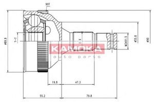 Шарнирный комплект, приводной вал