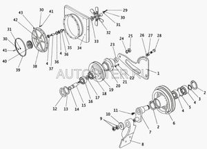 Ролик натяжной ПАЗ Г53,3307 (ЗмЗ), шт 53130808012 Паз