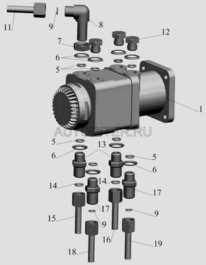 Штуцер(М16х1,5-М16х1,5) 404241 МАЗ, ОАО 404241 Маз