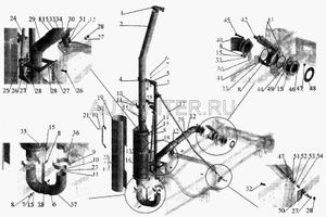 Кронштейн трубы приемной н/о на Маз ОАО МАЗ 5440101203098 Маз
