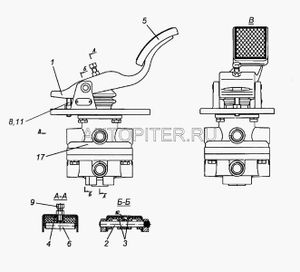 площадка ГТК (пластина опорная) 100351410810 Камаз