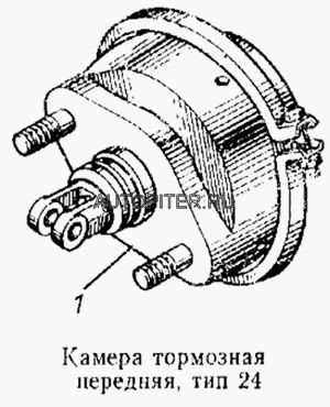 Камера тормозная ЗИЛ,КАМАЗ,МАЗ,КРАЗ передняя тип 24 ЗАО РААЗ 1003519210 Камаз