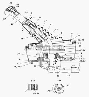 ВТУЛКА КАМАЗ-4308 НАКОНЕЧНИКА РЫЧАГА ПЕРЕКЛЮЧЕНИЯ ПЕРЕДАЧ 1611703221 Камаз