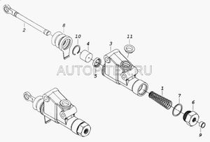 Сальник ГЦС КАМАЗ 5320 53201602517 Камаз