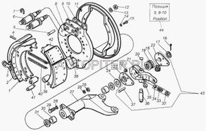 РоликКАМАЗтормознойколодкиОАОКАМАЗ 53203501109 Камаз